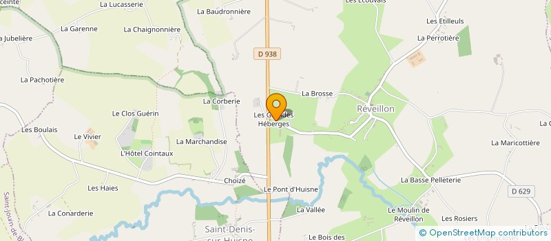 localisation de l'entreprise GAEC LES HEBERGES à REVEILLON