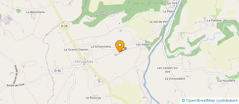 localisation de l'entreprise GAEC LES HERSONNIERES à TESSY-BOCAGE
