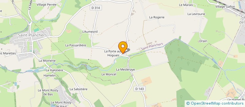 localisation de l'entreprise GAEC LES HOGUAIS à SAINT-PLANCHERS