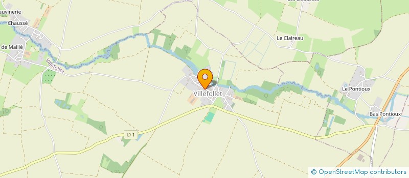 localisation de l'entreprise GAEC LES IRIS à VILLEFOLLET