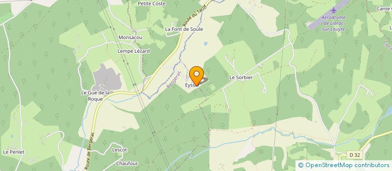 localisation de l'entreprise GAEC LES JARDINS D'ALTAIR à LAMONZIE-MONTASTRUC