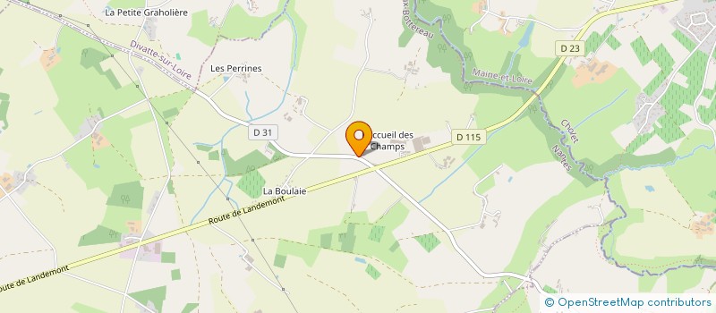 localisation de l'entreprise GAEC LES JARDINS D'EOLE  LE LOROUX-BOTTEREAU