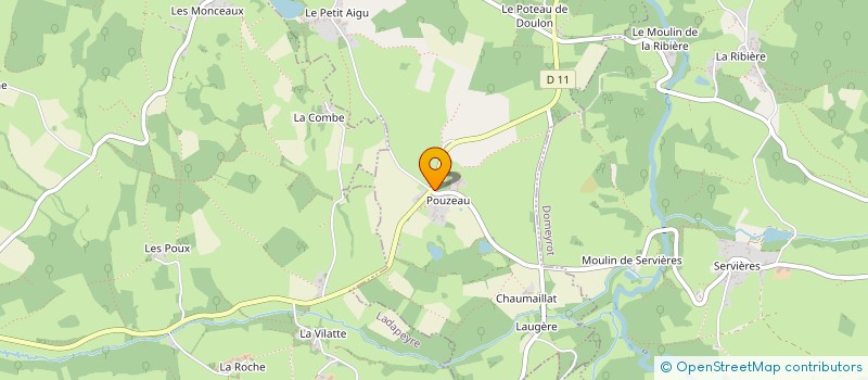 localisation de l'entreprise GAEC LES JARDINS DE G.A.I.A. à CLUGNAT
