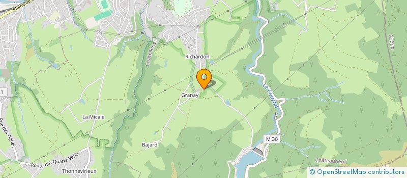localisation de l'entreprise GAEC LES JARDINS DE GRANAY à CHATEAUNEUF