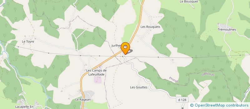 localisation de l'entreprise GAEC LES JARDINS DE JURLHES à PRUNET