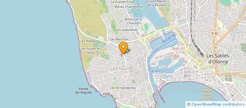 localisation de l'entreprise GAEC LES JARDINS DE LA CHAUME à LES SABLES D'OLONNE