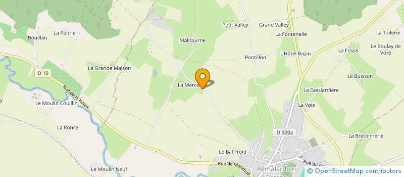 localisation de l'entreprise GAEC LES JARDINS DE LA LICORNE à REMALARD-EN-PERCHE