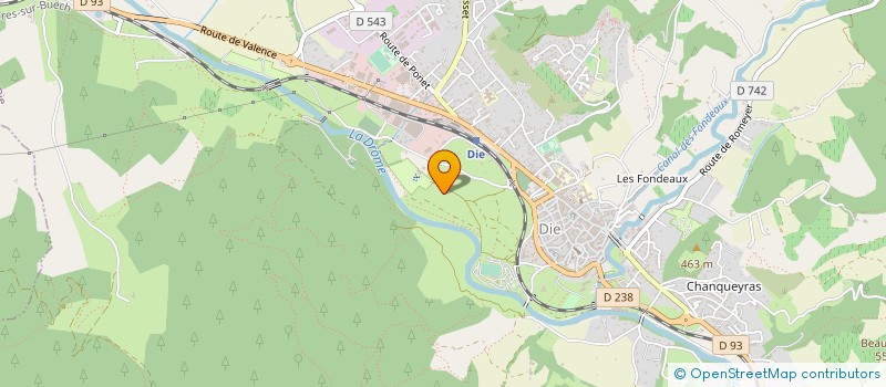 localisation de l'entreprise GAEC LES JEROME à DIE
