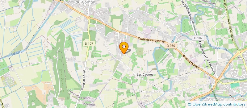 localisation de l'entreprise GAEC LES JOYAUX DE PROVENCE  LORIOL-DU-COMTAT