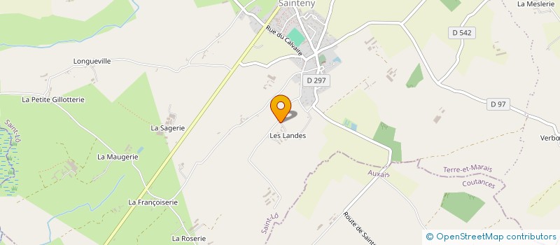 localisation de l'entreprise GAEC LES LANDES à TERRE-ET-MARAIS