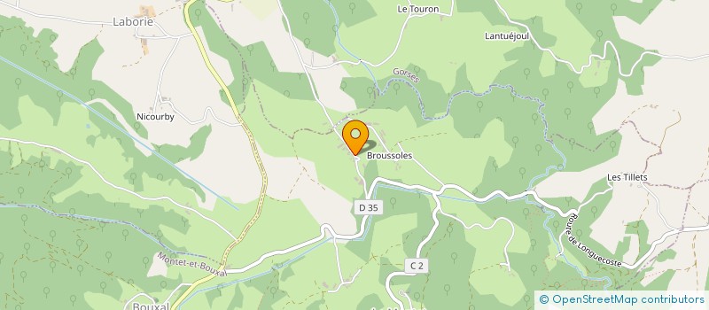 localisation de l'entreprise GAEC LES LILAS à MONTET ET BOUXAL