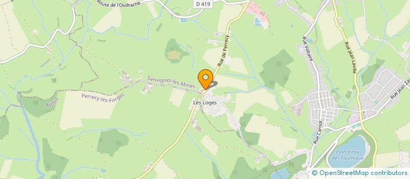 localisation de l'entreprise GAEC LES LOGES LE DERVAT  SANVIGNES-LES-MINES