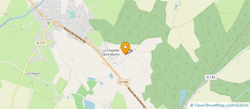 localisation de l'entreprise GAEC LES MAINGREES à CHICHE