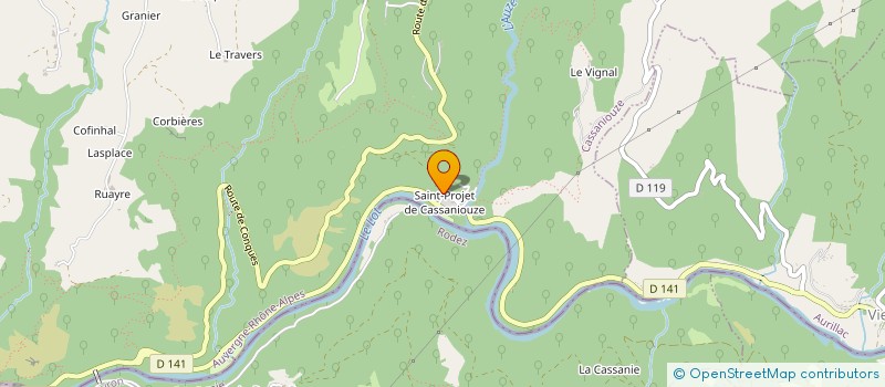 localisation de l'entreprise GAEC LES MARAICHERS D'AUZE à CASSANIOUZE