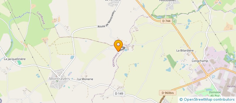 localisation de l'entreprise GAEC LES MARAND'BIO  MONTRAVERS