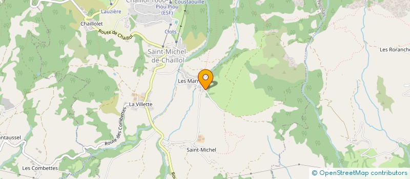 localisation de l'entreprise GAEC LES MARRONS à SAINT-MICHEL-DE-CHAILLOL