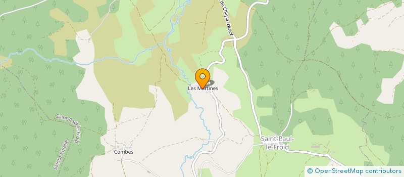 localisation de l'entreprise GAEC LES MARTINES  SAINT-PAUL-LE-FROID