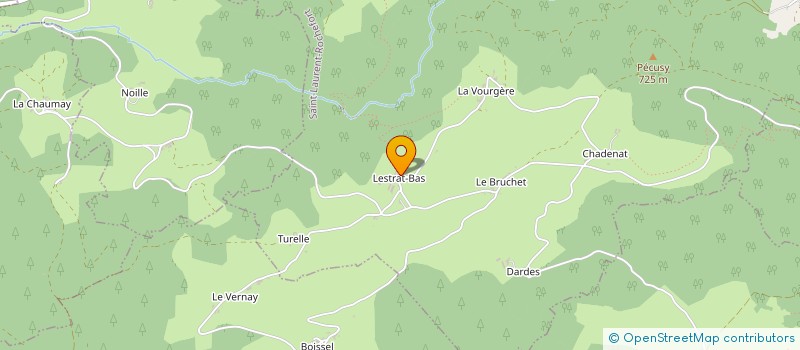 localisation de l'entreprise GAEC LES MASSERES à SAINT-LAURENT-ROCHEFORT