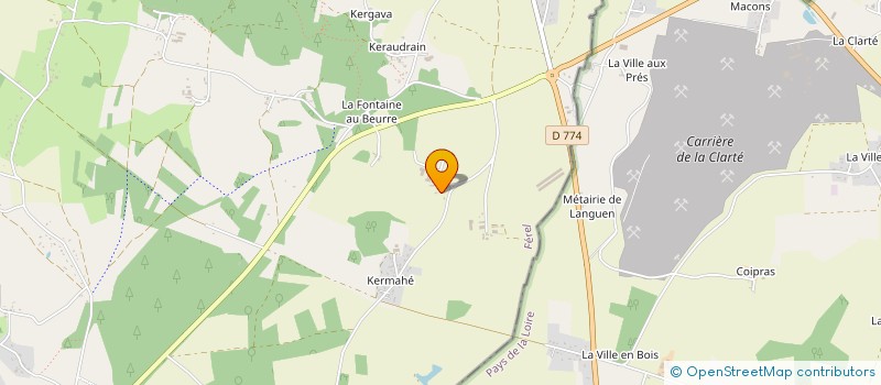localisation de l'entreprise GAEC LES METAIRIES DE RENE à FEREL
