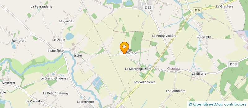 localisation de l'entreprise GAEC LES MONTHERMIS à SAINT-DENIS-LA-CHEVASSE