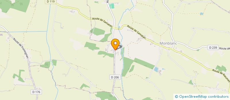 localisation de l'entreprise GAEC LES MOULIOTS à MONBLANC