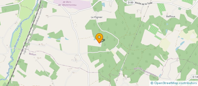 localisation de l'entreprise GAEC LES MYOSOTIS à BORS (CANTON DE TUDE-ET-LAVALETTE)