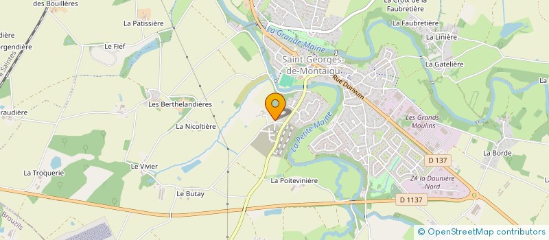 localisation de l'entreprise GAEC LES NOELS à SAINT GEORGES DE MONTAIGU
