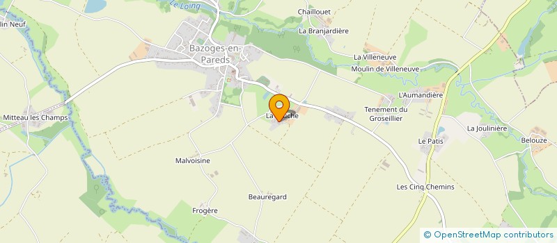 localisation de l'entreprise GAEC LES NOYERS  BAZOGES-EN-PAREDS
