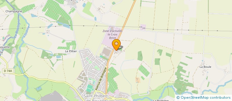 localisation de l'entreprise GAEC LES OISEAUX à SAINT-PHILBERT-DE-BOUAINE