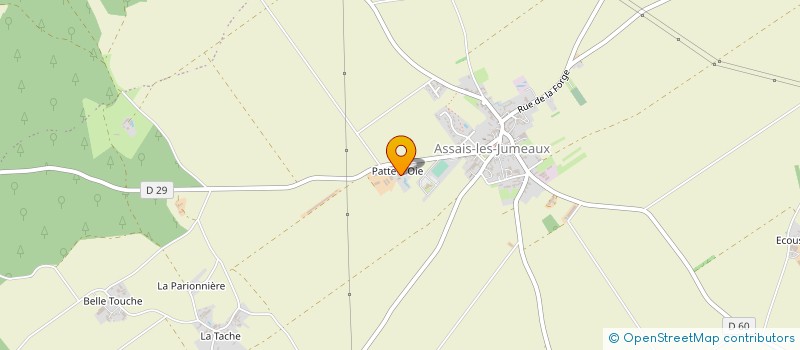 localisation de l'entreprise GAEC LES ORMEAUX  ASSAIS-LES-JUMEAUX