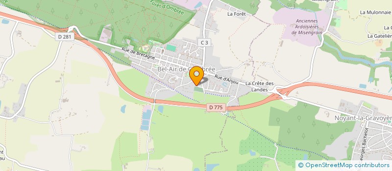 localisation de l'entreprise GAEC LES PALUELLES à BOUILLE-MENARD