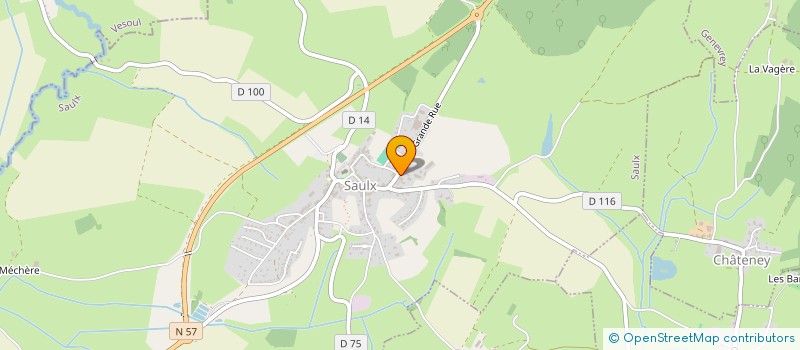 localisation de l'entreprise GAEC LES PATIS  SAULX
