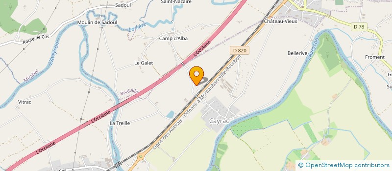 localisation de l'entreprise GAEC LES PEPINIERES DE GASTON  CAYRAC