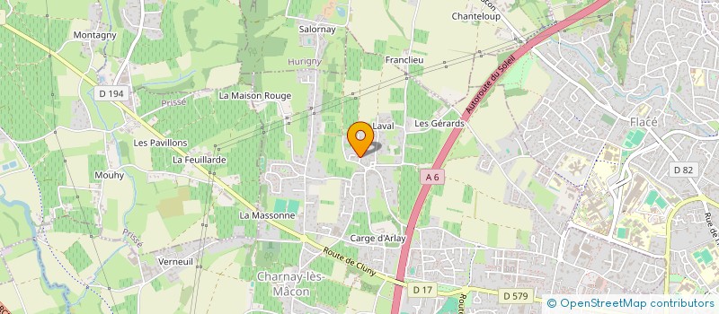 localisation de l'entreprise GAEC LES PERSERONS à CHARNAY-LES-MACON