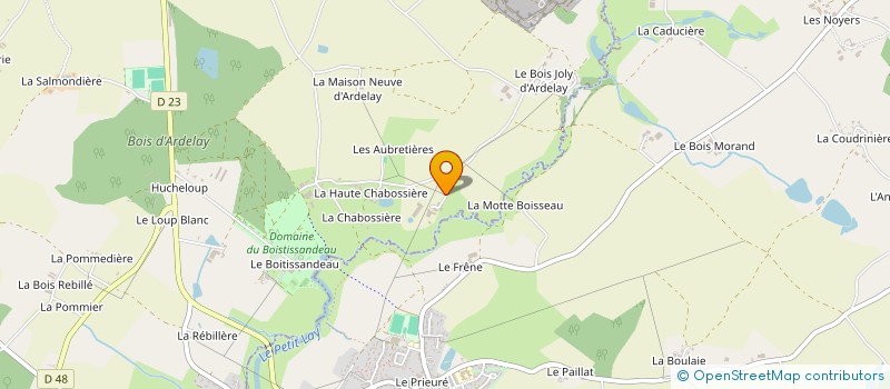 localisation de l'entreprise GAEC LES PEUPLIERS à LES HERBIERS