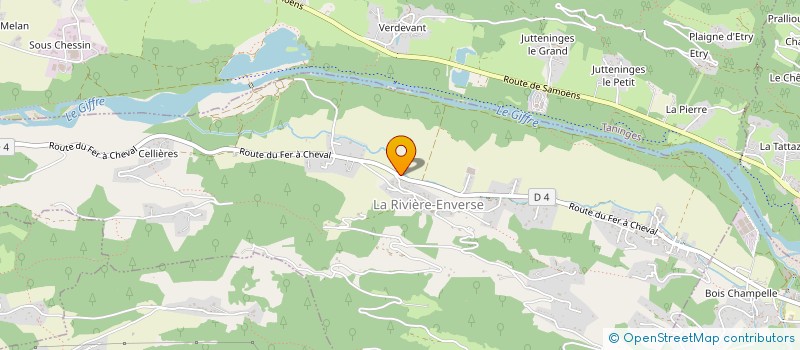localisation de l'entreprise GAEC LES PLACES à LA RIVIERE-ENVERSE