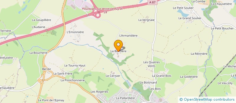 localisation de l'entreprise GAEC LES PLATEAUX à CHANVERRIE