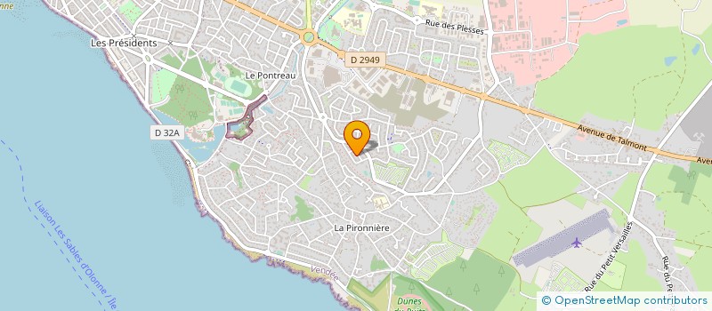 localisation de l'entreprise GAEC LES POIRIERES  LES SABLES D'OLONNE