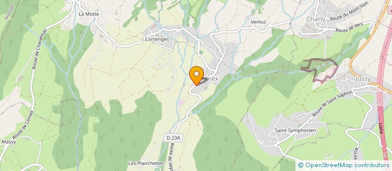 localisation de l'entreprise GAEC LES PONEYS à CERNEX