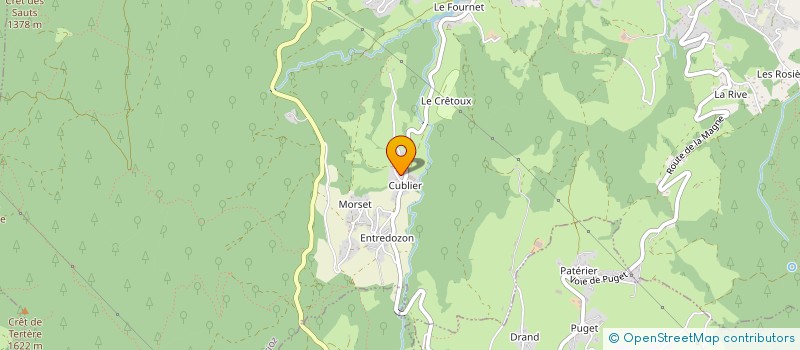 localisation de l'entreprise GAEC LES PORTES DES BAUGES à GRUFFY