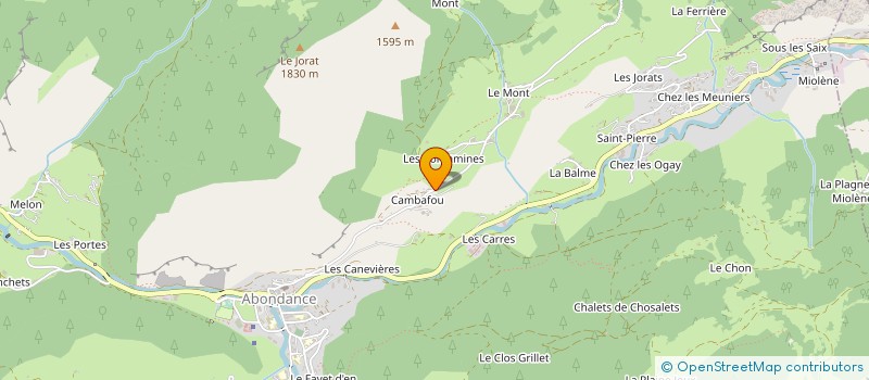 localisation de l'entreprise GAEC LES PORTES DU SOLEIL à ABONDANCE