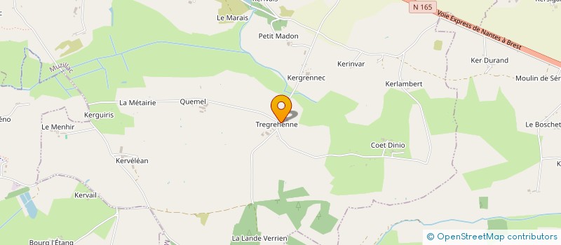 localisation de l'entreprise GAEC LES PRES DE TREGREHEN à MUZILLAC