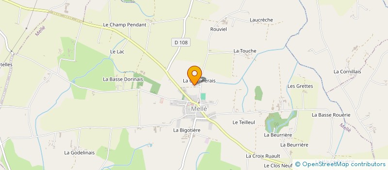 localisation de l'entreprise GAEC LES QUATRE CHEMINS à MELLE