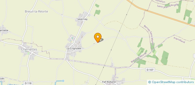 localisation de l'entreprise GAEC LES QUATRE G à BREUIL-LA-REORTE