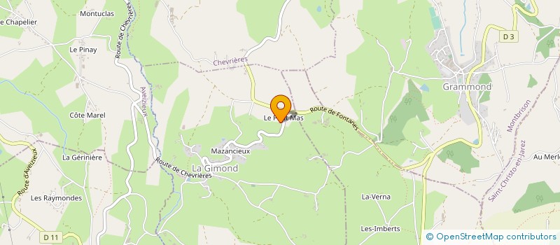 localisation de l'entreprise GAEC LES QUATRE SAISONS  GRAMMOND