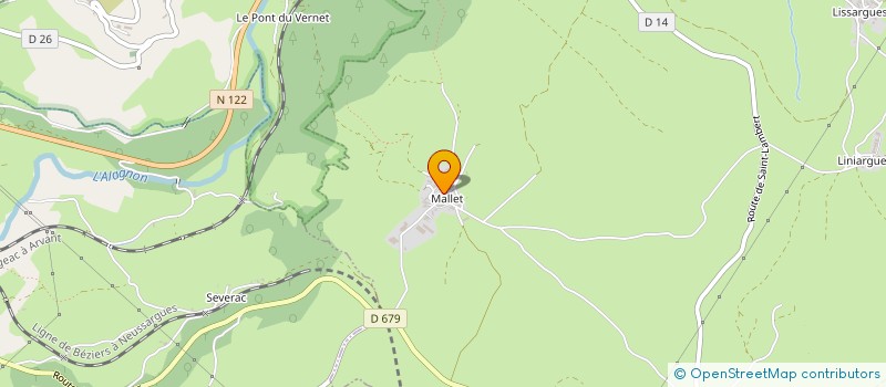 localisation de l'entreprise GAEC LES RATEAUX à PEYRUSSE