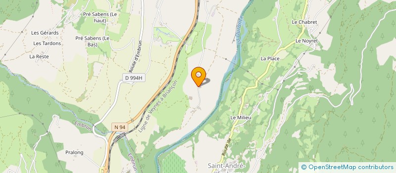 localisation de l'entreprise GAEC LES RITALS à CHATEAUROUX-LES-ALPES