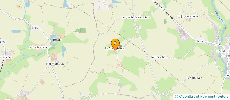 localisation de l'entreprise GAEC LES RIVES DU CHAMBRON à SAINT-HILAIRE-DE-VOUST