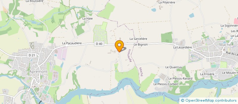 localisation de l'entreprise GAEC LES RIVES DU LAC à APREMONT