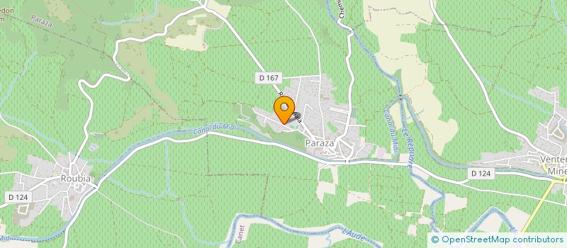 localisation de l'entreprise GAEC LES ROSEAUX  PARAZA